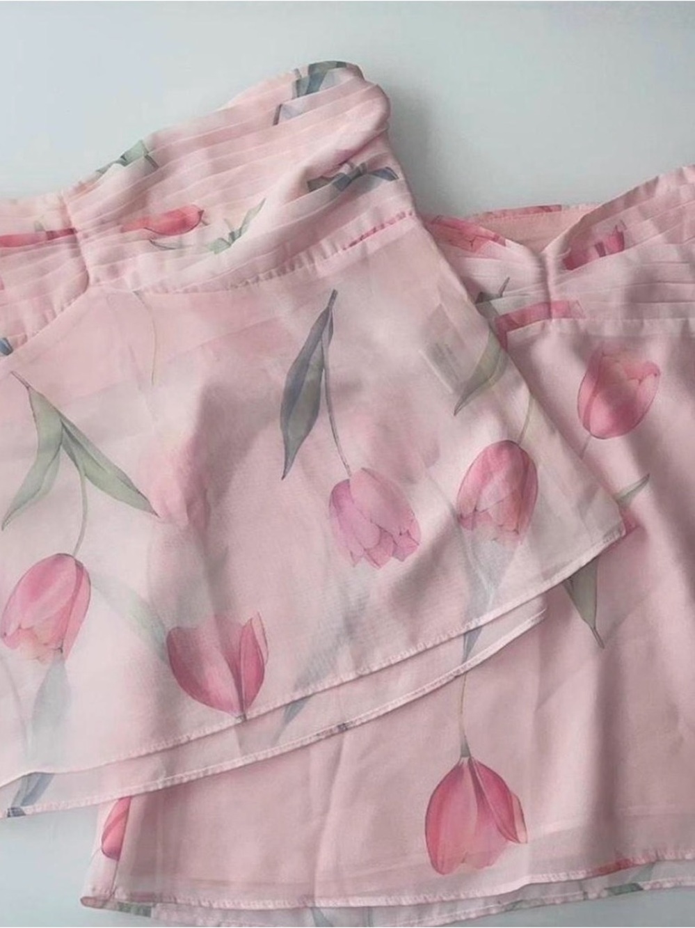 Princess Polly Pink Floral Mini Skirt/Top Set